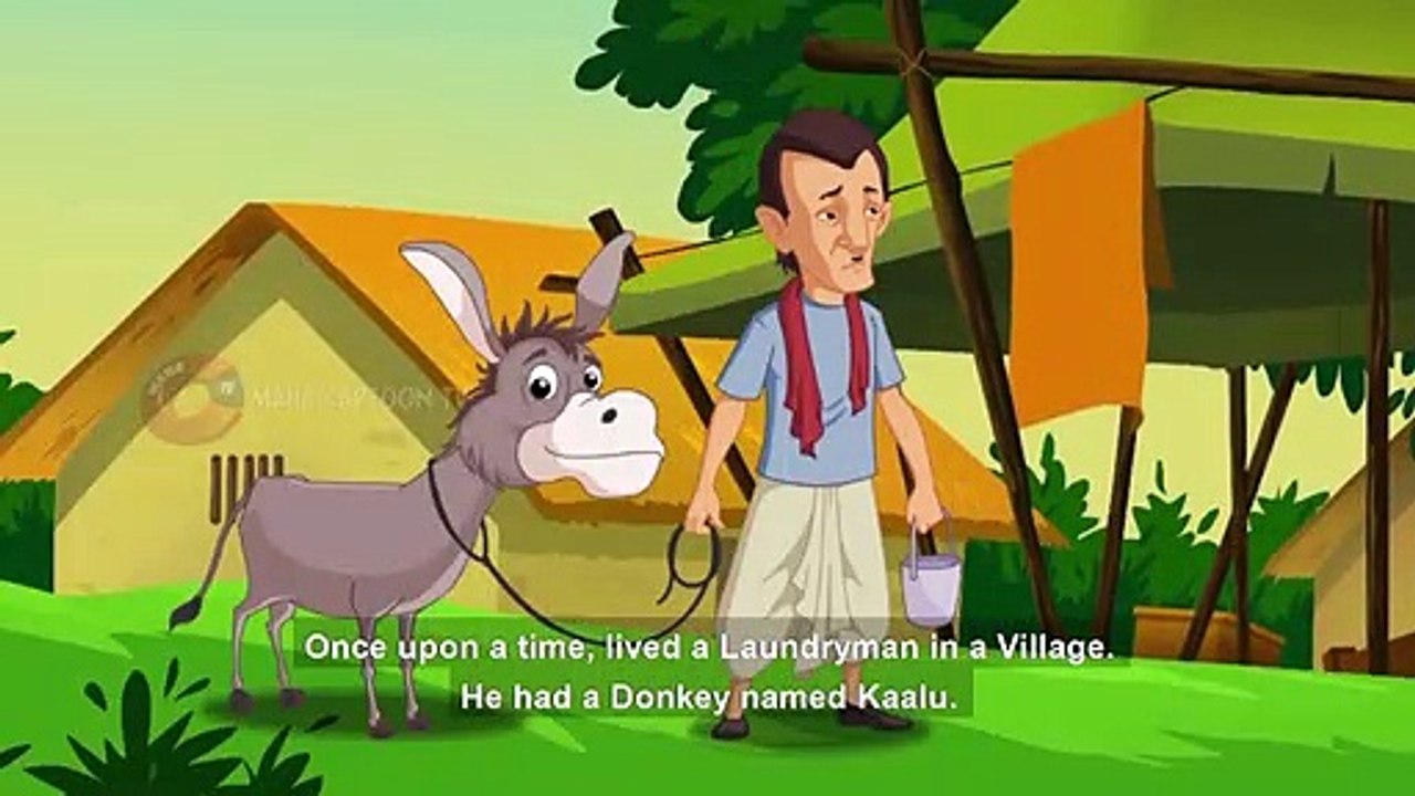 Donkey Lovely Sing a Song  | Panchatantra English Moral Stories For Kids | Maha Cartoon TV English