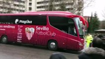 Real Madrid - Sevilla: Los rojiblancos Llegan al Santiago Bernabéu