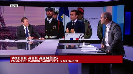 Vœux de Macron aux armées: "L'objectif politique c'est la stabilité"