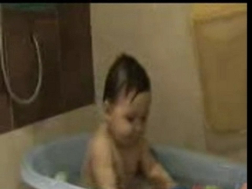 Quentin au bain