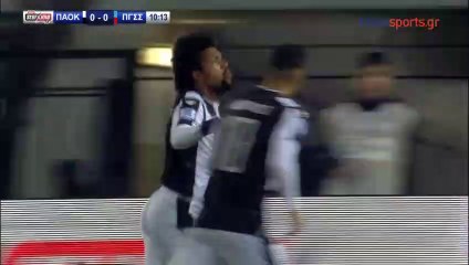 1-0 Diego Biseswar AMAZING Goal - PAOK 1 - 0 Panionios 19.01.2019 [HD]