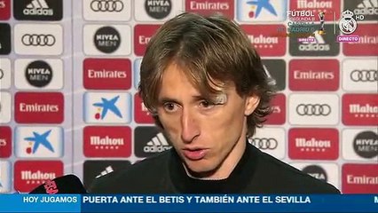 Modric: "No estoy preocupado por renovar, quiero seguir en el Madrid"