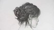 Comment dessiner les cheveux malpropre  ||  How to Draw Hair Messy Bun