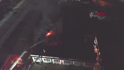 İstanbul Avcılar'da Dondurma Fabrikasında Yangın