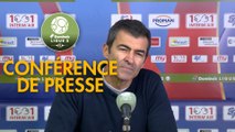 Conférence de presse AS Béziers - ESTAC Troyes (0-0) : Mathieu CHABERT (ASB) - Rui ALMEIDA (ESTAC) - 2018/2019