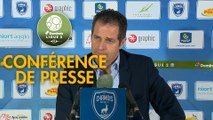Conférence de presse Chamois Niortais - Grenoble Foot 38 (1-1) : Pascal PLANCQUE (CNFC) - Philippe  HINSCHBERGER (GF38) - 2018/2019