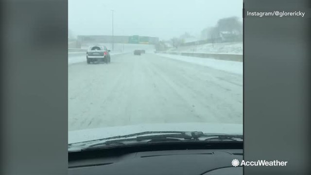 Winter storm buries streets and highways in snow