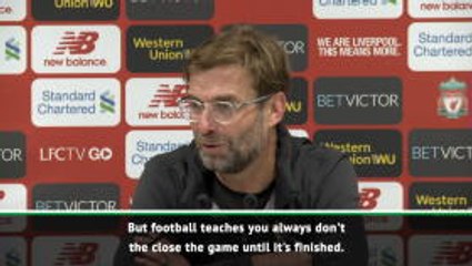 Klopp relieved to beat Palace in seven-goal thriller