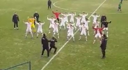 U16 Milli Takımı'nın dikkat çeken maç sonu sevinci