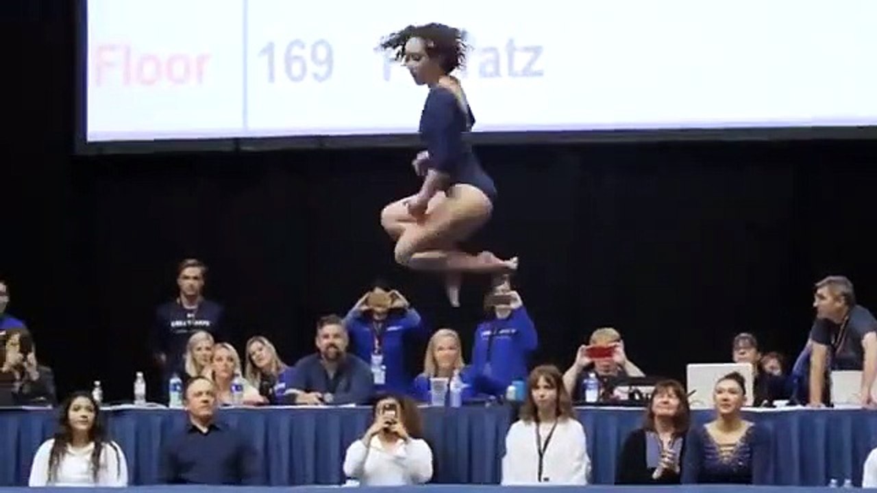 Rutina Perfecta de Gimnasia en Piso de Katelyn...