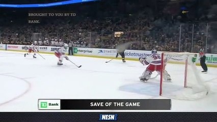 Henrik Lundqvist makes impressive save on Chris Wagner