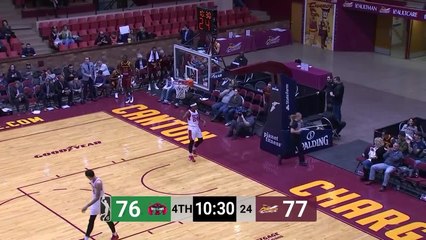 JaCorey Williams throws down the alley-oop!