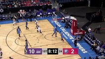 Marcus Williams with one of the day's best assists