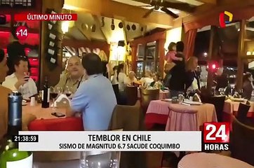 Terremoto de magnitud 6.7 sacude Chile