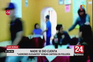 San Borja: Cámaras captan robo a familia al interior de restaurante