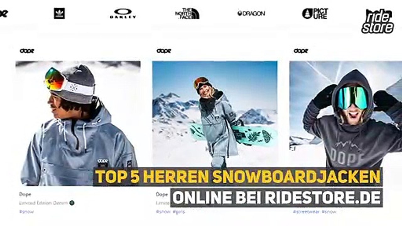 Top 5 Herren Snowboardjacken online bei Ridestore