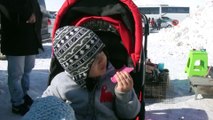 Yedikuyular Kayak Merkezi yarıyıl tatilinde ziyaretçi akınına uğradı