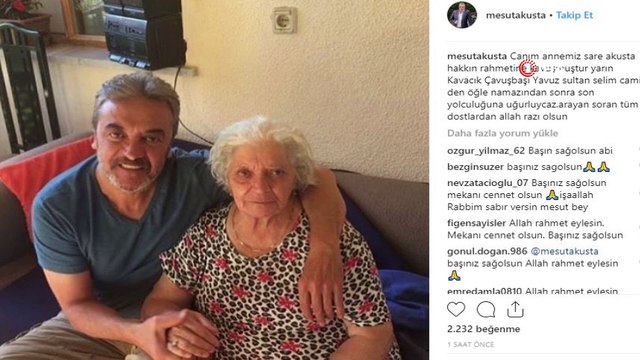 Ünlü oyuncu Mesut Akusta'nın acı günü