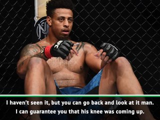 Ex-NFL star Greg Hardy emotional after disqualification on UFC debut