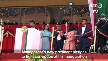 Madagascar's new president vows anti-graft fight