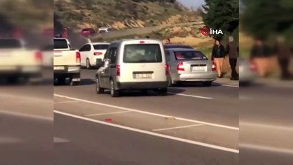 Seyir halindeki LPG’li otomobil kül oldu