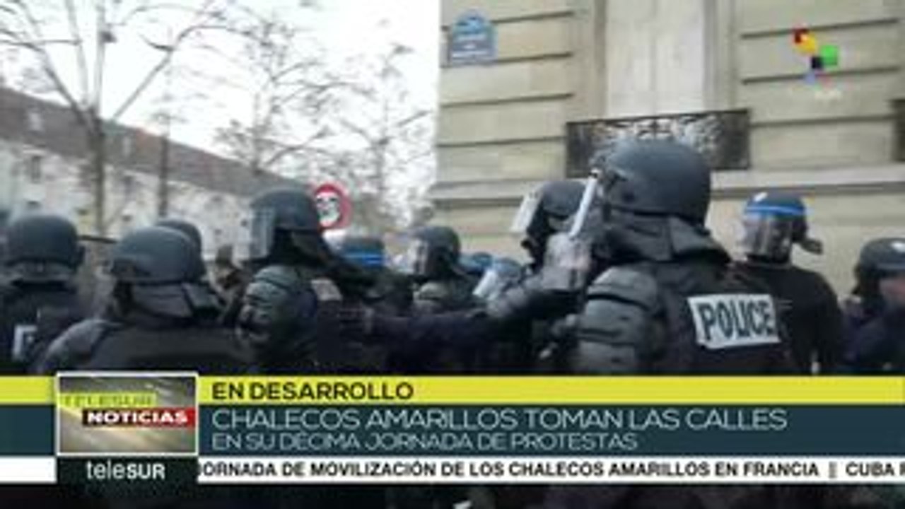 Francia: policía reprime protestas de los Chalecos Amarillos