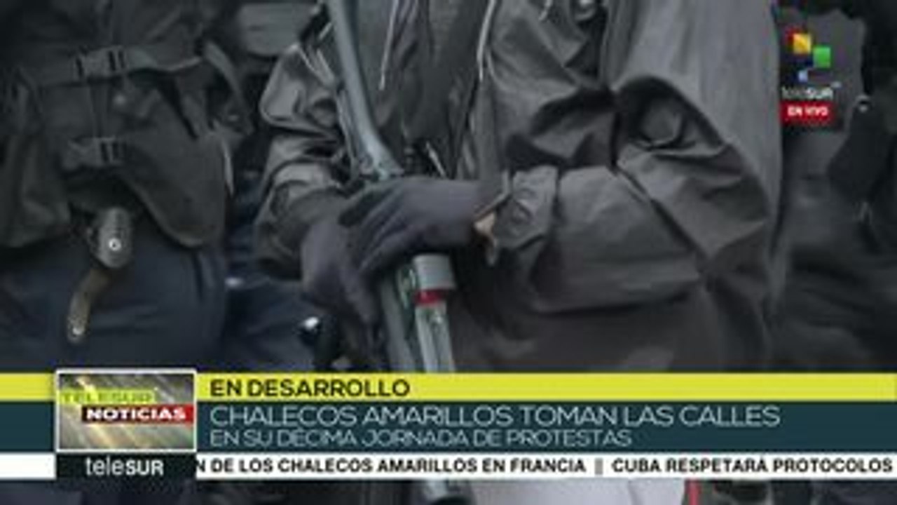 Francia: Chalecos Amarillos se movilizan por décimo sábado consecutivo