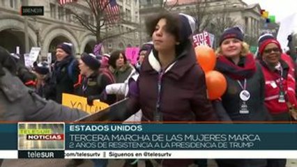 EE.UU.: marcha de mujeres contra la administración de Trump