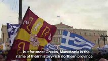 Tens of thousands protest Macedonian accord in Athens