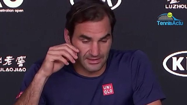 Open d'Australie 2019 - Roger Federer : Je n'ai peut-être pas l'air défait, mais je le suis