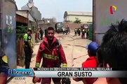 Ate: alarma por incendio en depósito de materiales reciclables