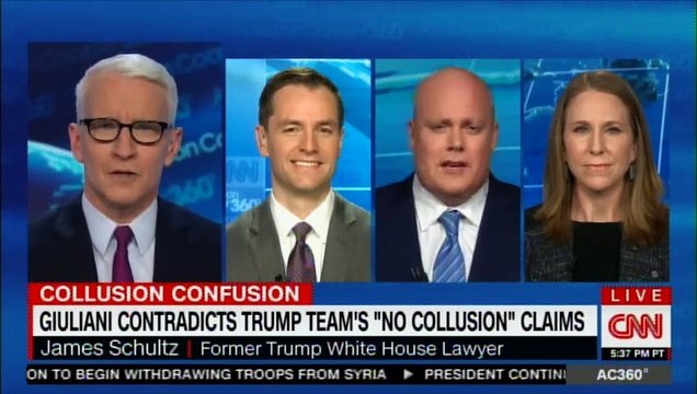 Panel discuss Giuliani contradicts Donald Trump team's No Collusion claims. #CNN #AC360 #AndersonCooper