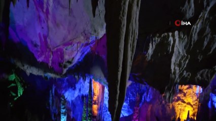 Binlerce kişi  Türkiye’nin en uzun 10’nuncu mağarasına akın etti