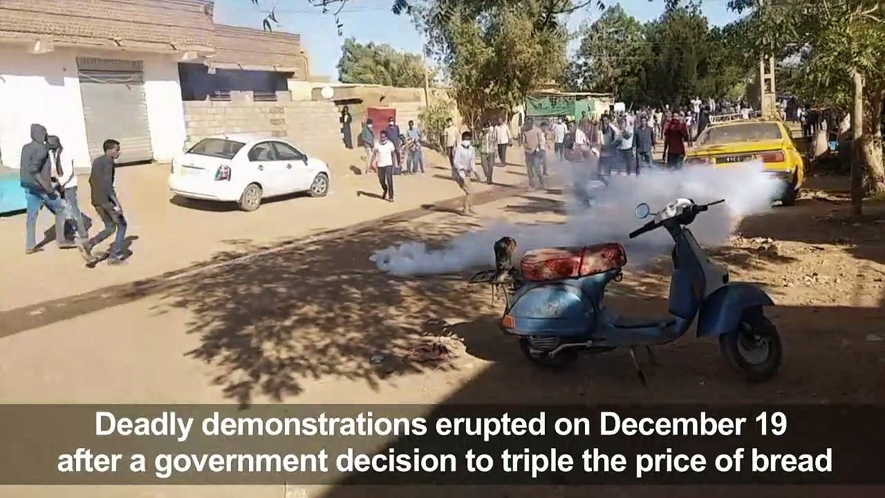 Sudanese protesters face down tear gas