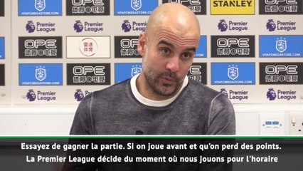 21e j. - Guardiola : "Pas de pression de jouer après Liverpool"