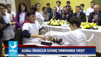 ALİAĞALI ÖĞRENCİLER SATRANÇ TURNUVASINDA YARIŞTI