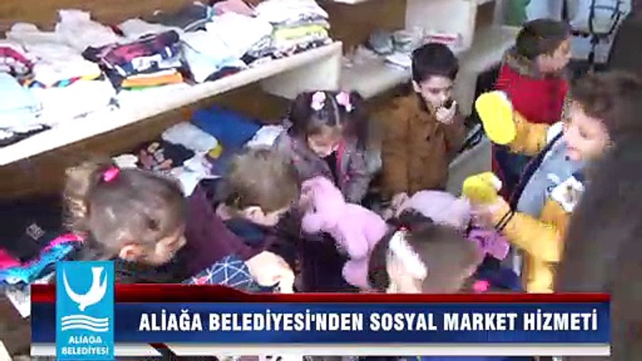 ALİAĞA BELEDİYESİ'NDEN SOSYAL MARKET HİZMETİ
