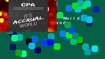 CPA It s Accrual World Journal: Blank and Lined Notebook