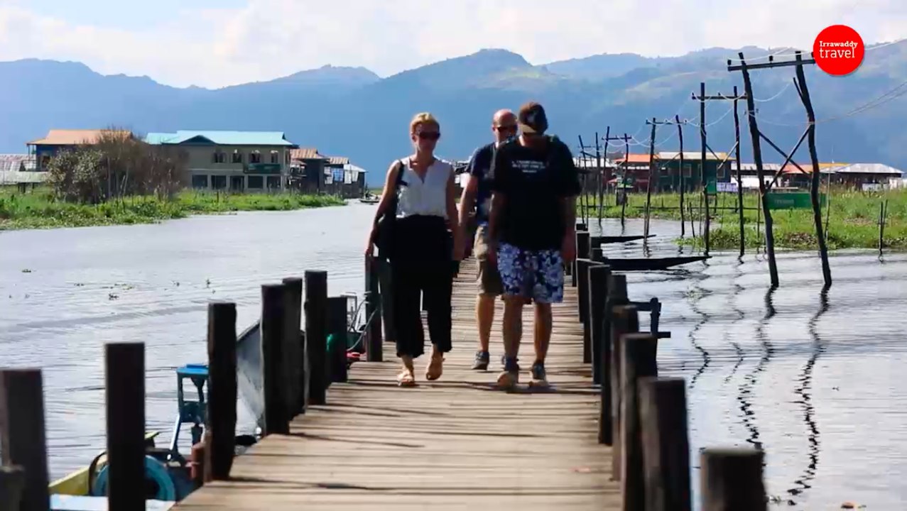 အင္းေလးကန္ထဲက မိုင္းေသာက္တံတား အလွ (႐ုပ္/သံ)