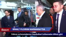 TBMM Başkanı Yıldırım Marmaray ile yolculuk yaptı