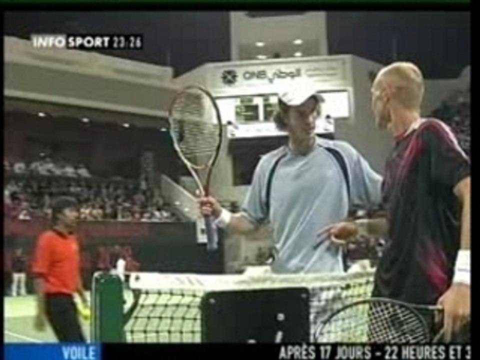 ATP Doha 2008 Davydenko - Murray Balle de match Murray