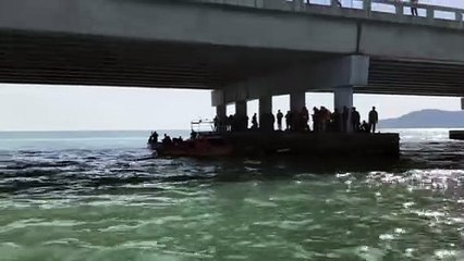 Authorities locate car that fell off Penang Bridge