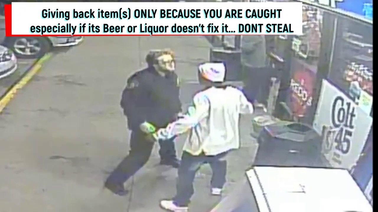 Shoplifter FAIL (2019 Freakout! ) Fight at gas station with cops after caught on camera stealing in this funny gas station public freakout encounters video!