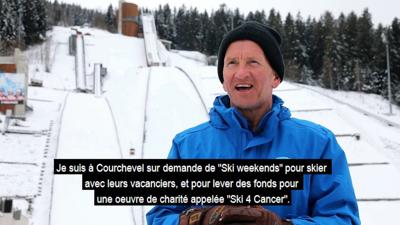 Courchevel (Savoie) /  Eddie  the eagle  s’est posé en ski alpin