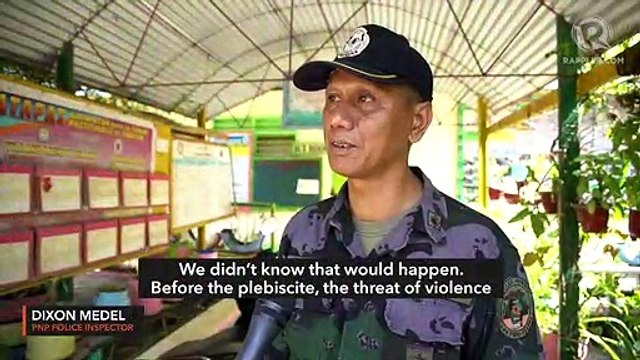 WATCH: Police step in after teachers don't show up in Bangsamoro plebiscite