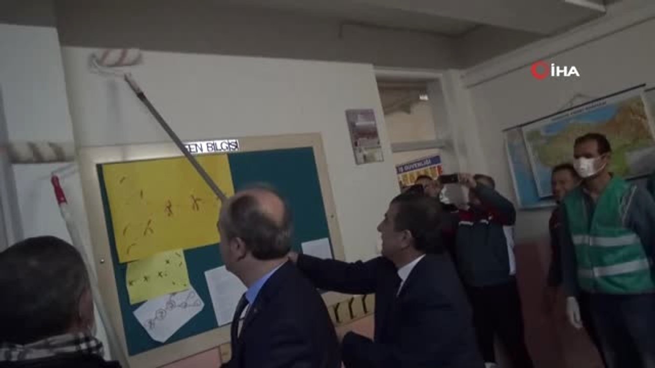 Denetimli Serbestlik Hükümlüleri Okulların Bakımını Yapıyor