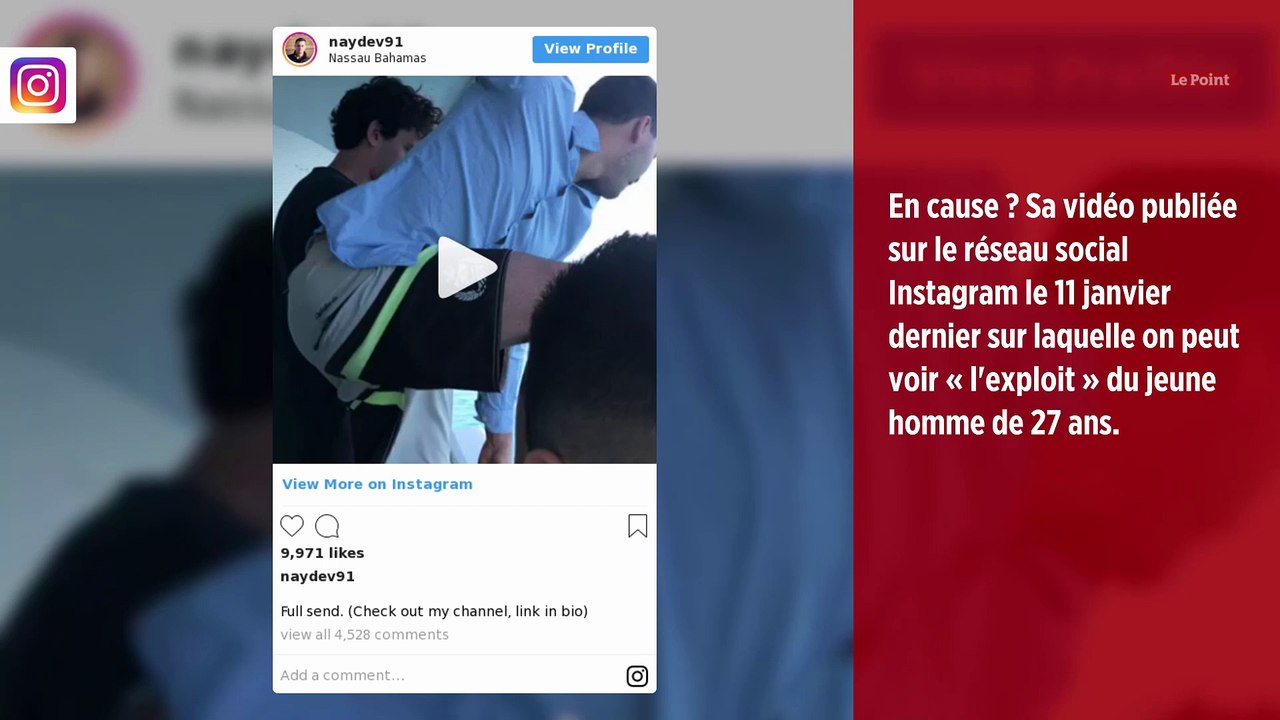 Le rocambolesque saut du 11e étage d'un bateau de croisière en vidéo