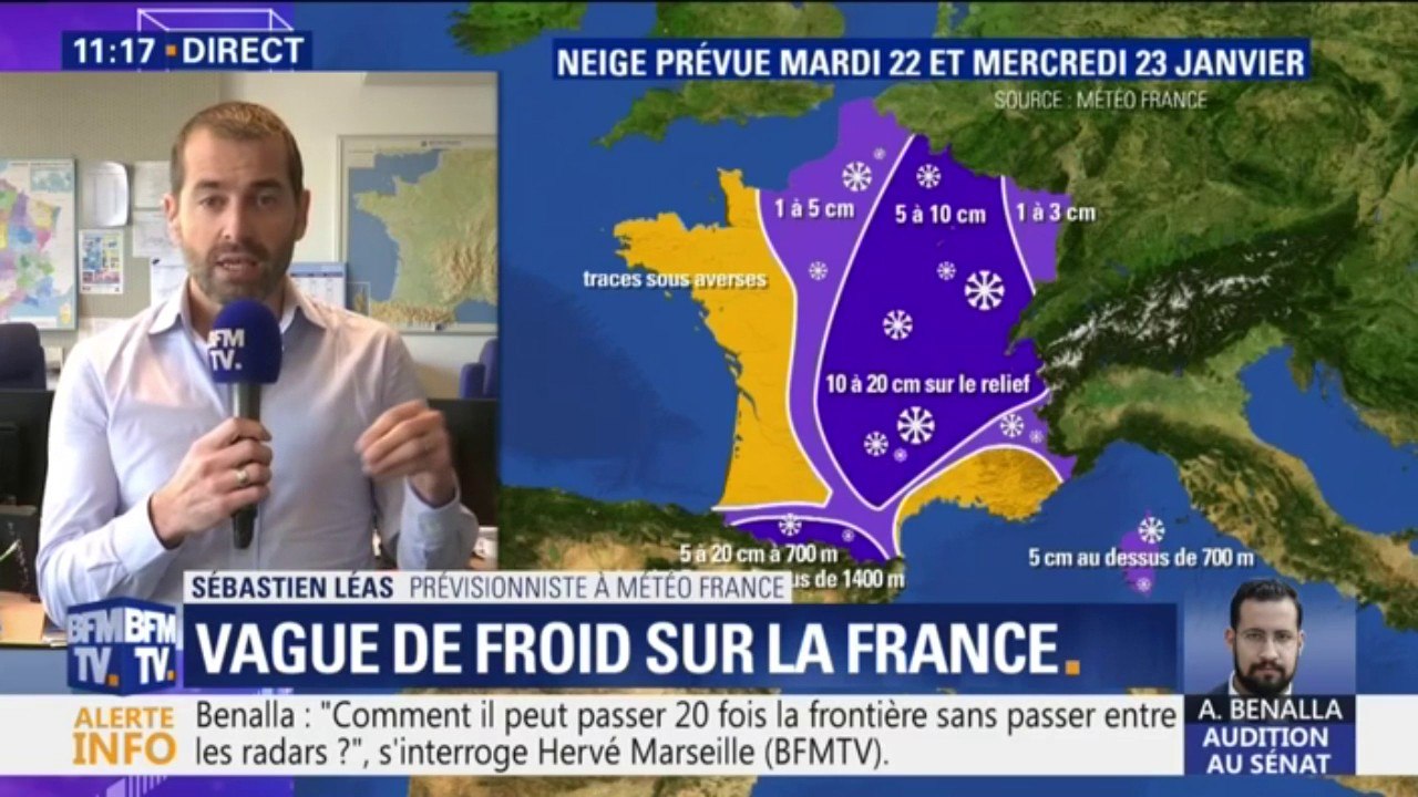 Météo France prévoit de la neige en plaine pour...
