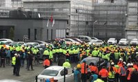Başakşehir Şehir Hastanesi inşaatında binlerce işçi eylemde