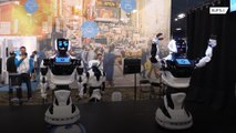 Na Feira de Eletrônicos de Las Vegas, robôs criados para fazer entrega!